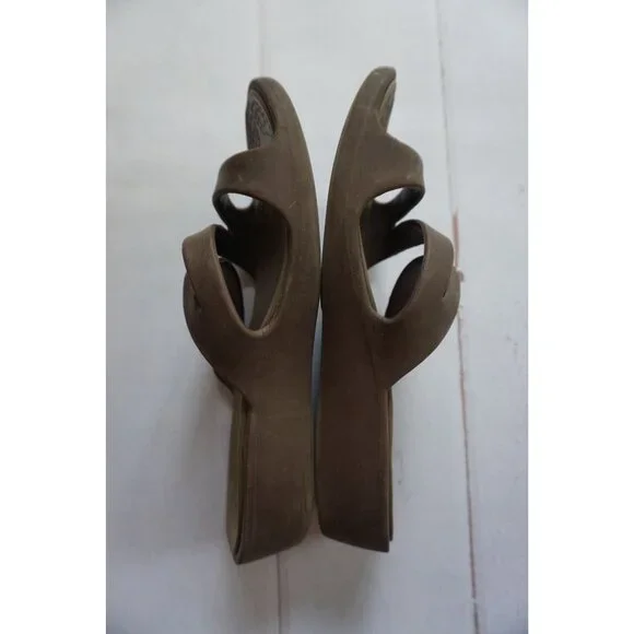 Crocs Women's Patricia Wedge Sandals in Brown - Size 8 - Picture 7 of 13